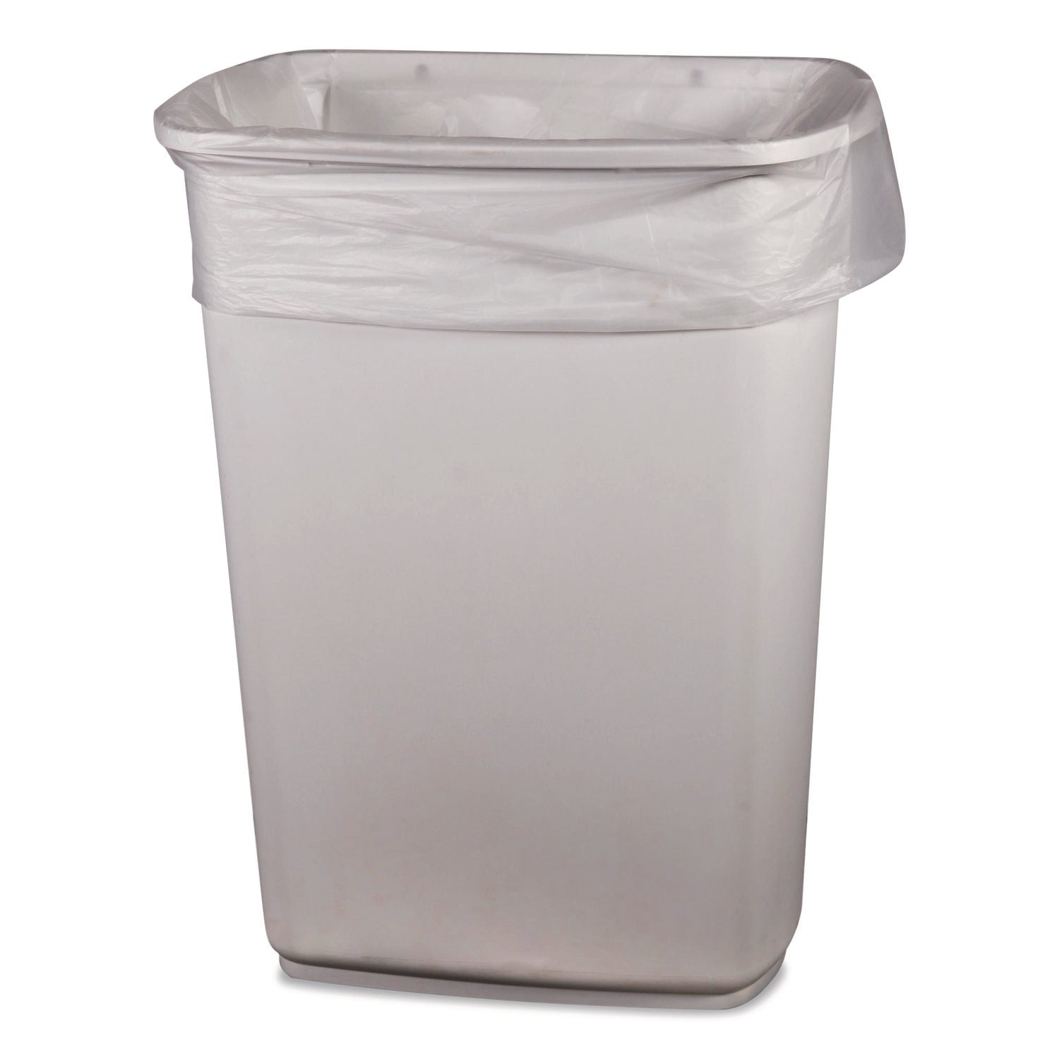 Heritage Linear Low-Density Can Liners, 33 gal, 1 mil, 33" x 39", Clear, 150/Carton