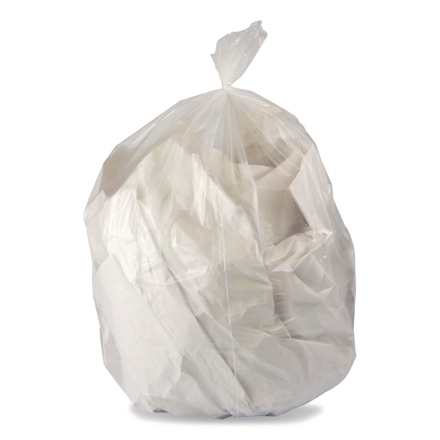 Heritage Linear Low-Density Can Liners, 33 gal, 1 mil, 33" x 39", Clear, 150/Carton