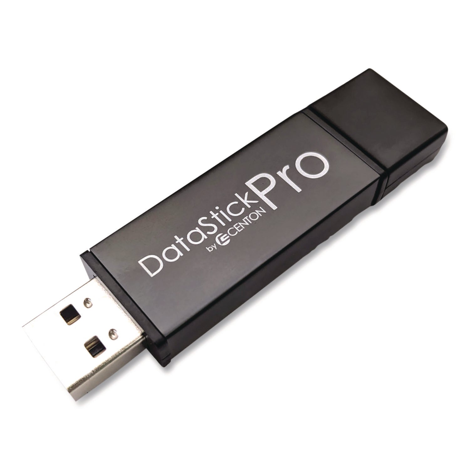 Centon DataStick Pro USB 2.0 Type A Flash Drive, 32 GB, Gray, 10/Pack