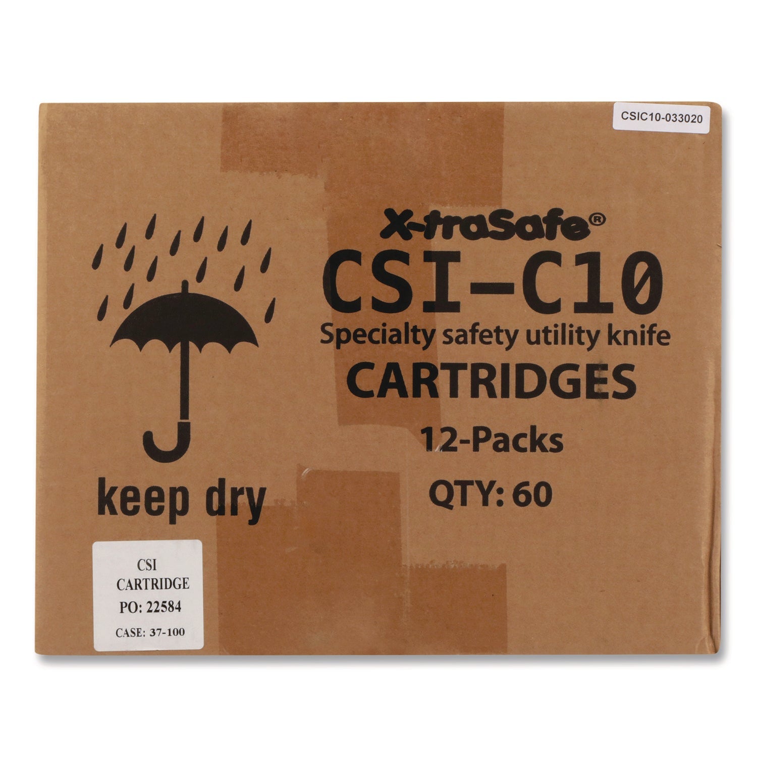 CrewSafe X-traSafe Blade Cartridges, Yellow, 12/Pack