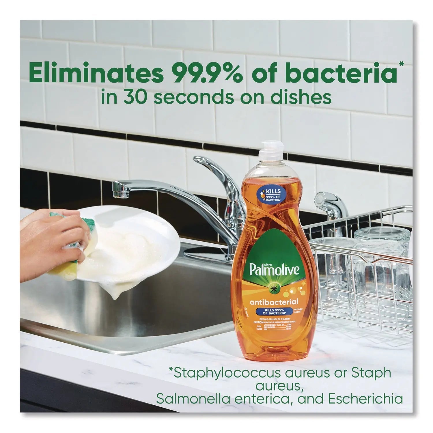 Palmolive® Ultra Antibacterial Dishwashing Liquid, Orange Scent. 32,5 oz Bottle