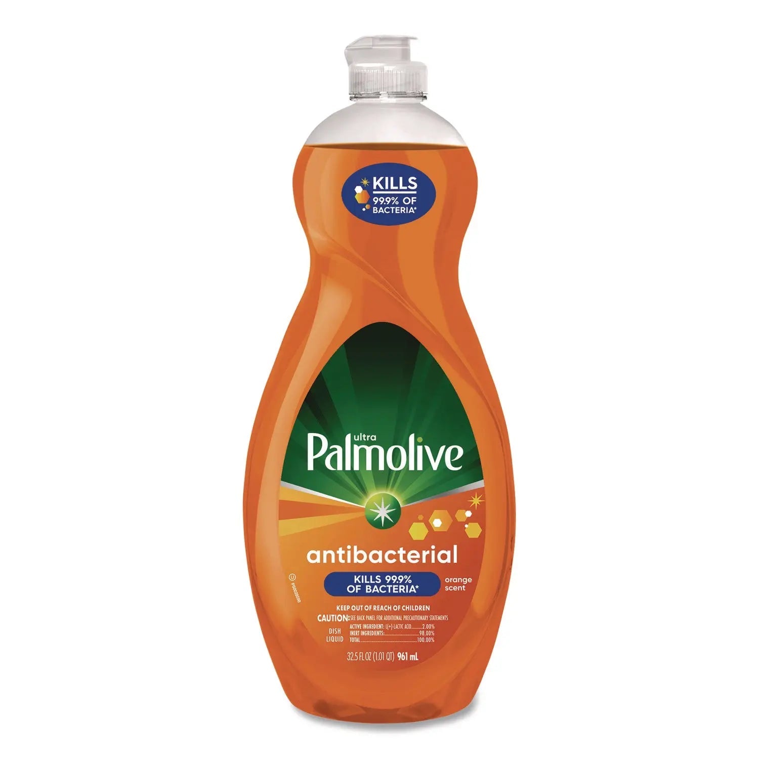 Palmolive® Ultra Antibacterial Dishwashing Liquid, Orange Scent. 32,5 oz Bottle