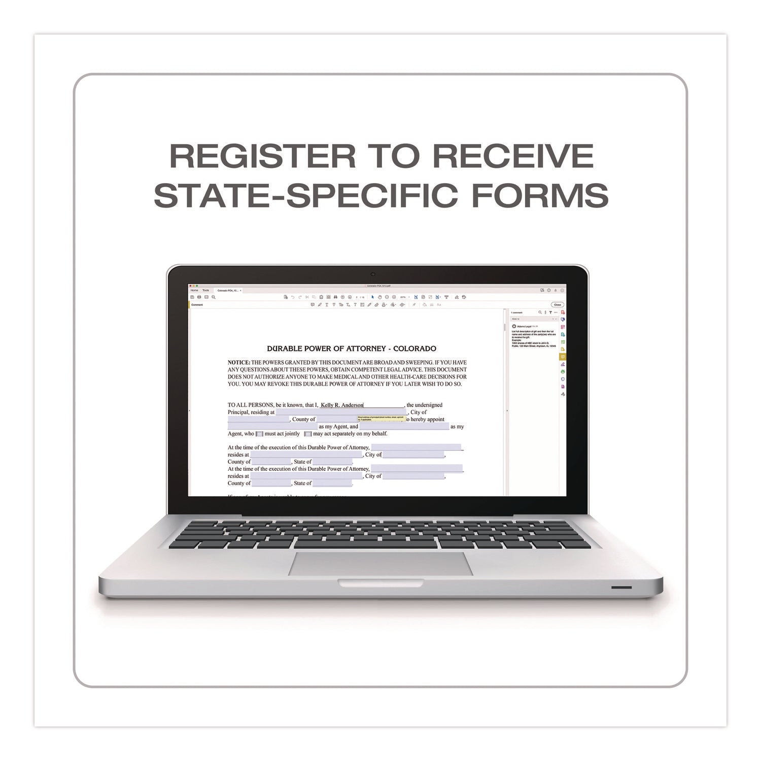 Adams® Living Will and Healthcare POA Form Kit with Instructions and Digital Download, 8.5 x 11, Unlimited Number of Forms