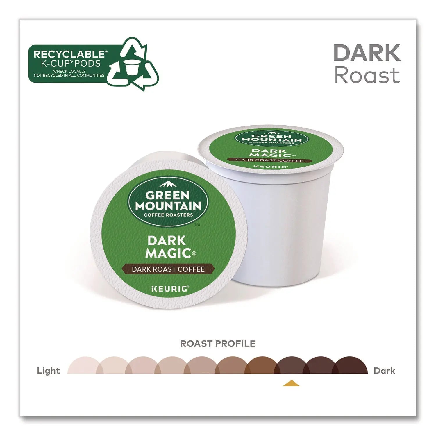Green Mountain Coffee® Dark Magic Extra Bold Coffee K-Cups, 0.4 oz, 48/Box