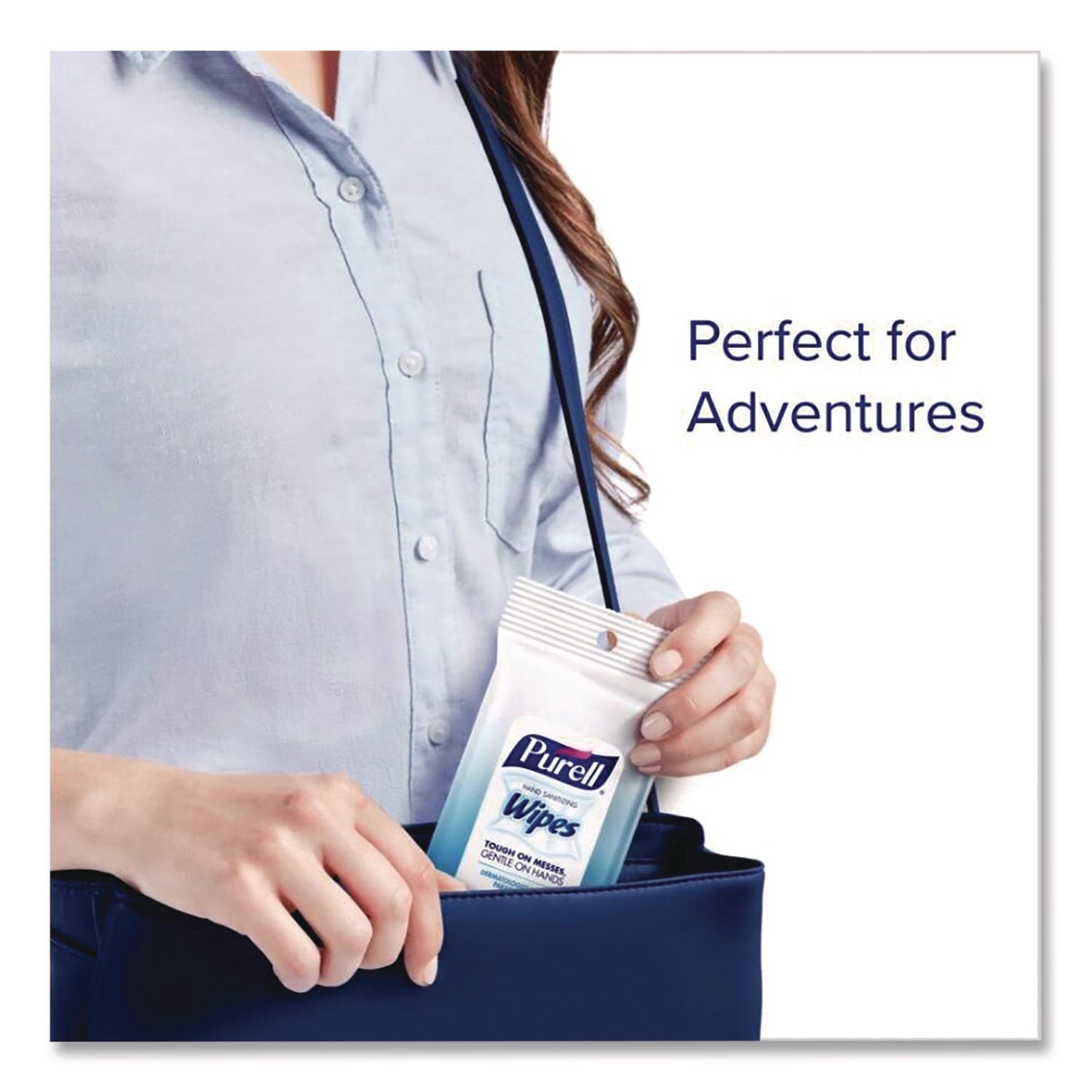PURELL® Hand Sanitizing Wipes, Clean Refreshing Scent, White, 20 Wipes/Pack, 12 Packs/Carton