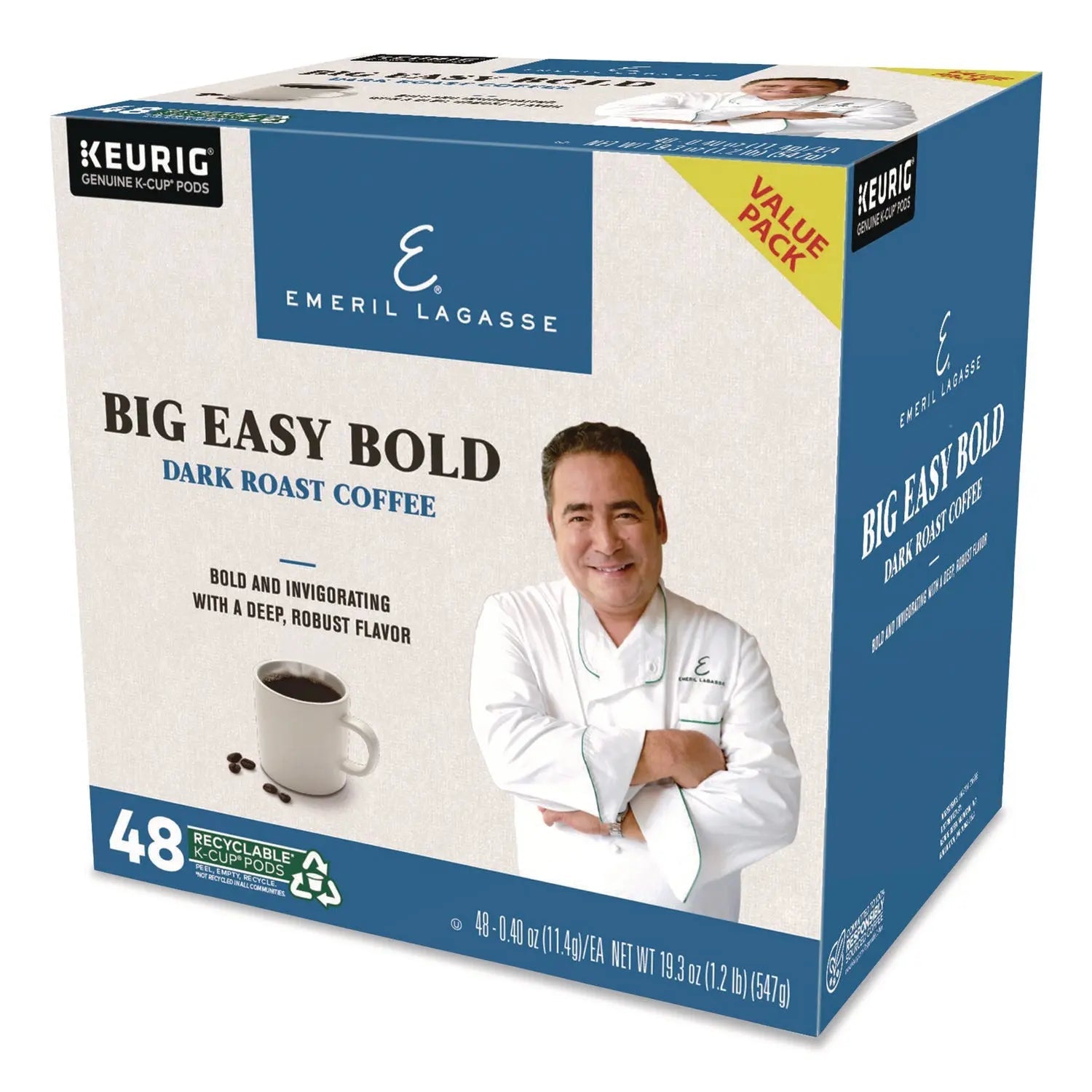 Emeril's™ Big Easy Bold Coffee K-Cups, 0.4 oz, 48/Box