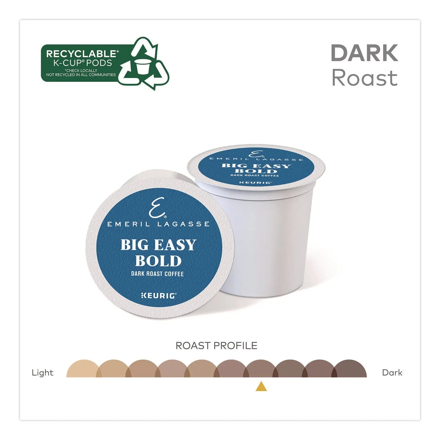 Emeril's™ Big Easy Bold Coffee K-Cups, 0.4 oz, 48/Box