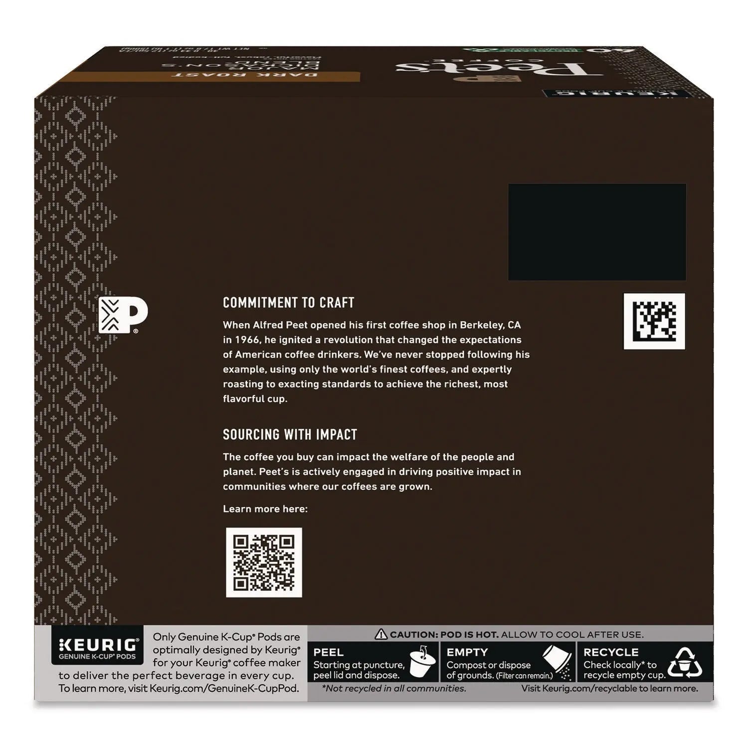 Peet's Coffee & Tea® Major Dickason's Blend K-Cups, 0.44 oz, 40/Box
