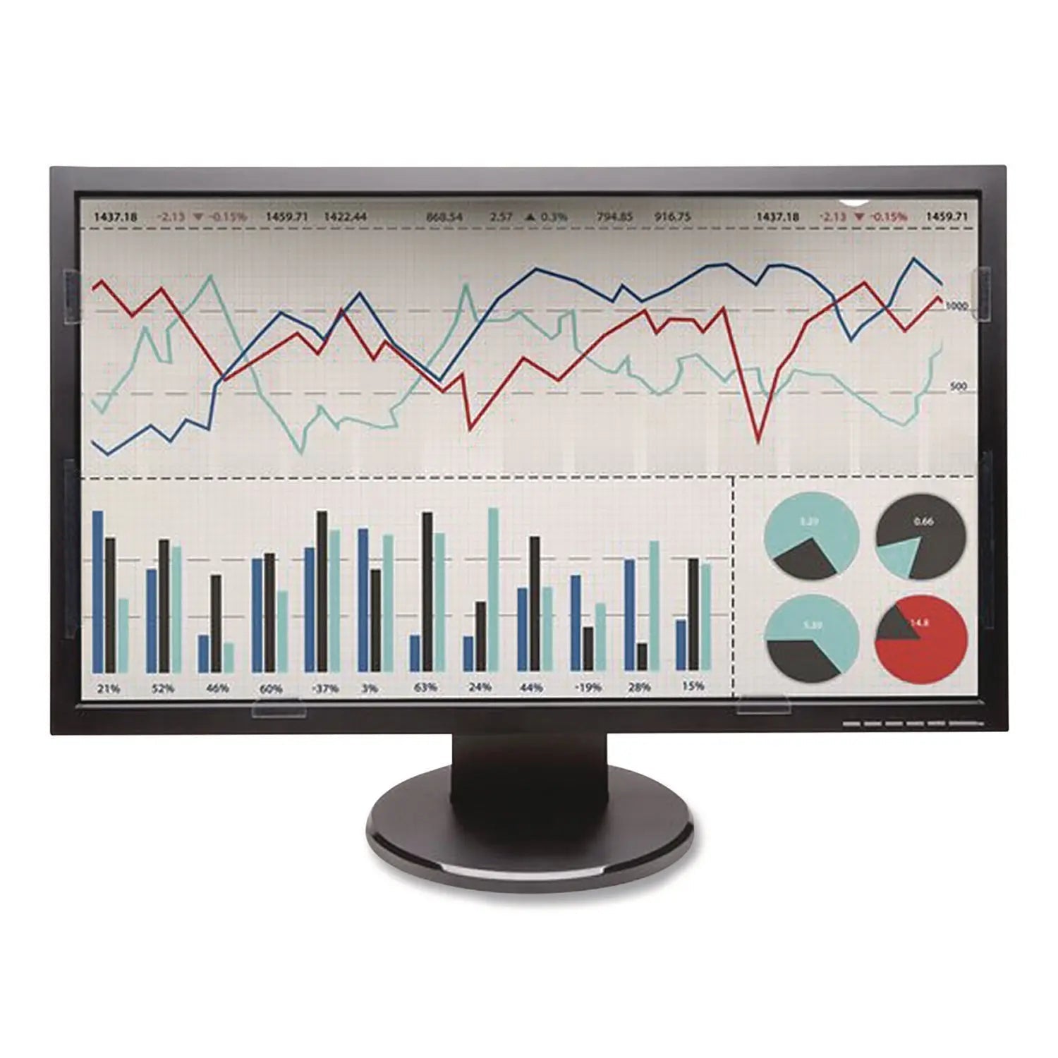 Kensington® Anti-Glare Reversible Privacy Screen for 19" Widescreen Flat Panel Monitor, 5:4 Aspect Ratio