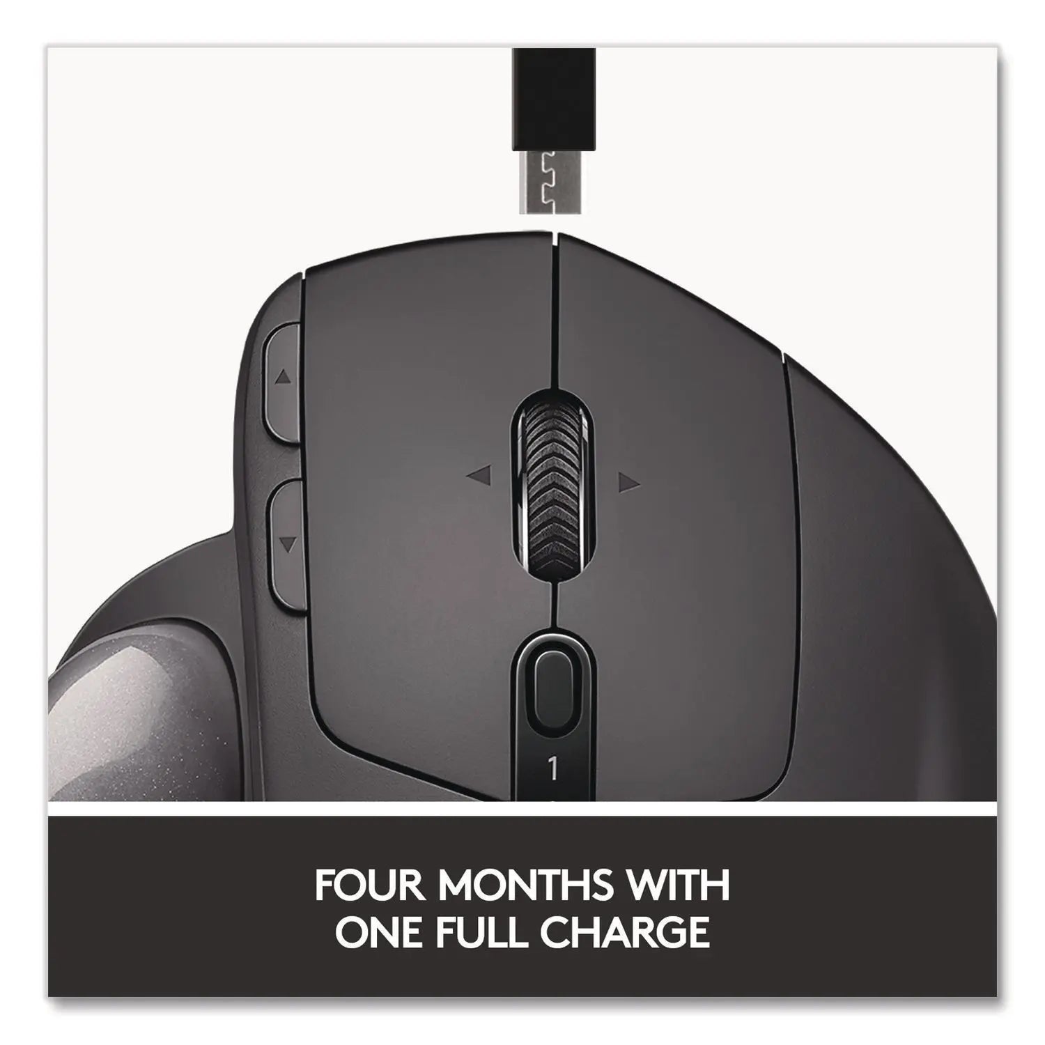 Logitech® MX Ergo Plus Advanced Wireless Trackball Mouse, 2.4 GHz Frequency/33 ft Wireless Range, Right Hand Use, Black
