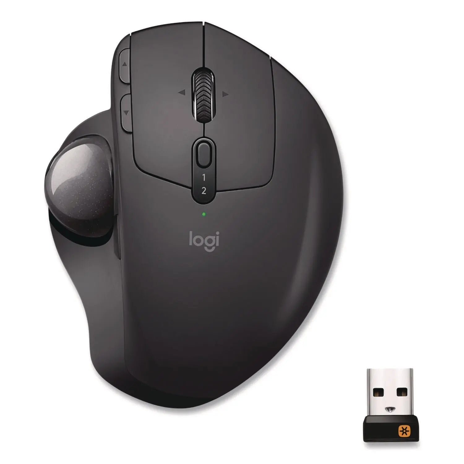 Logitech® MX Ergo Plus Advanced Wireless Trackball Mouse, 2.4 GHz Frequency/33 ft Wireless Range, Right Hand Use, Black