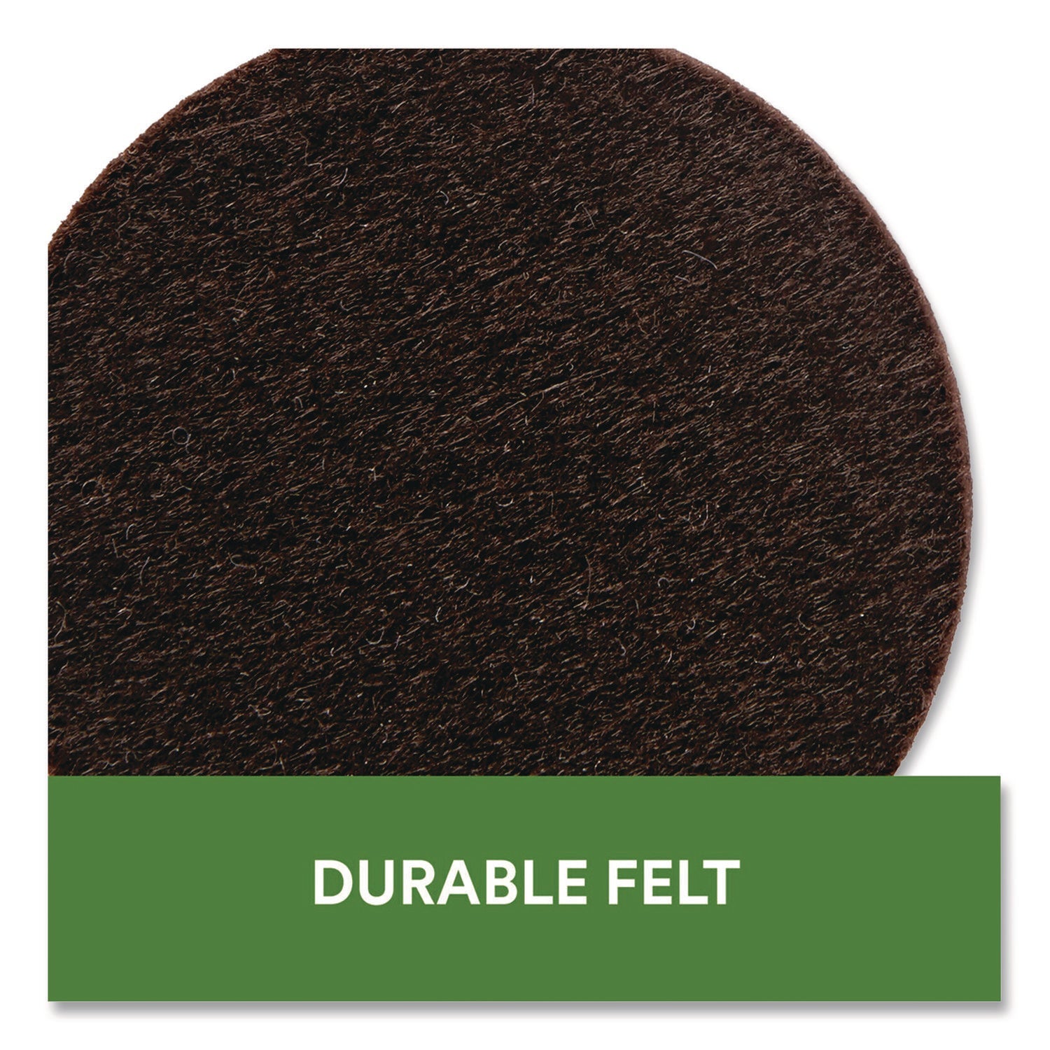 Scotch™ Felt Pad Protectors, 1" Diameter, Brown, 32/Pack