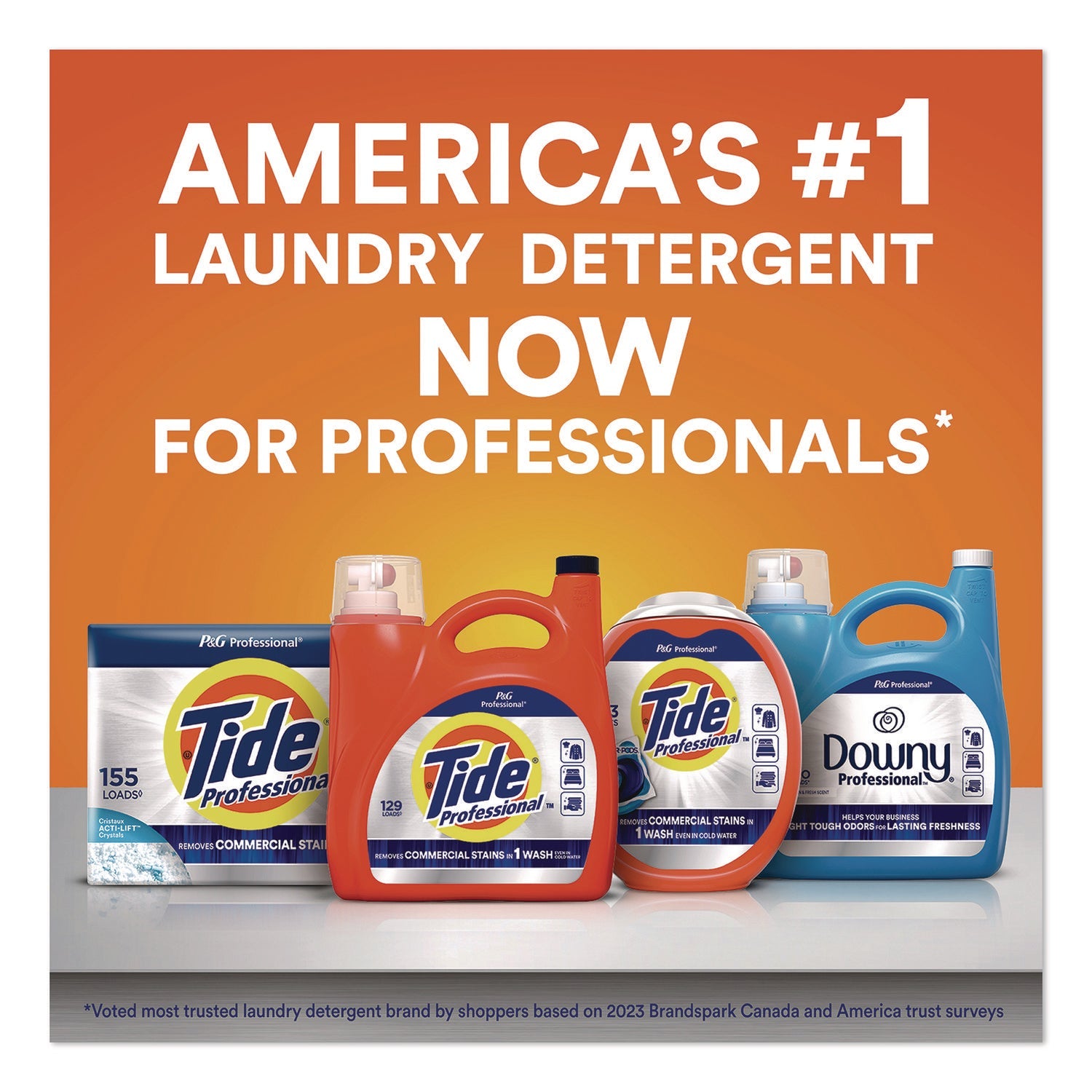 Tide® Professional™ Commercial Power PODS Laundry Detergent, 63 Liquid Pods, 101 oz Tub