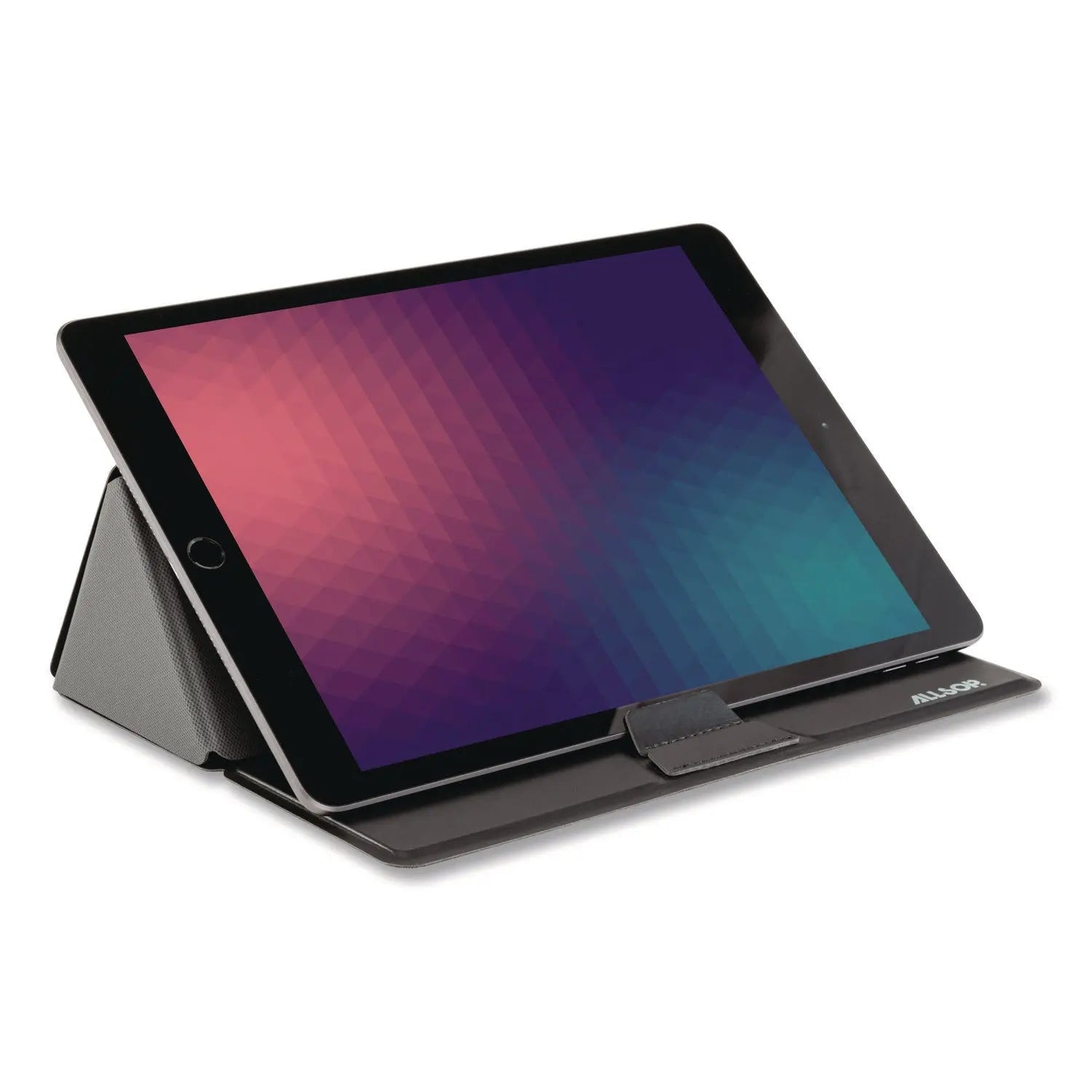 Allsop® Foldio Laptop and Tablet Stand, +30 Tilt, 9.5" x 14.5" x 3", Black, Supports 7 lb
