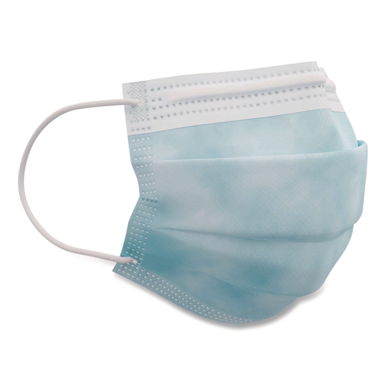 Medicom® Three-Ply Disposable Face Mask, Paper, One Size Fits Most, 50/Box