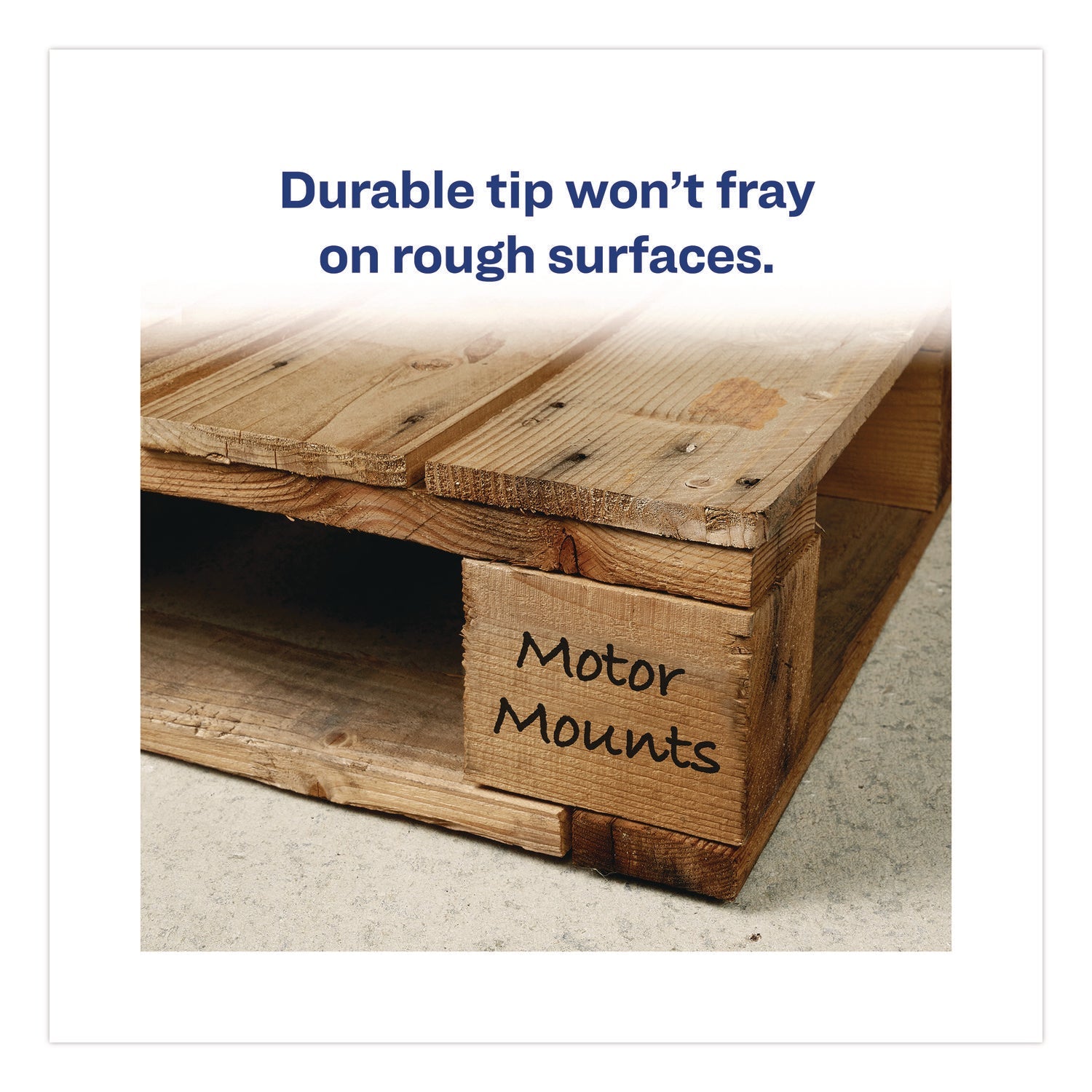 Avery® MARKS A LOT Large Desk-Style Permanent Marker with Metal Pocket Clip, Broad Bullet Tip, Black