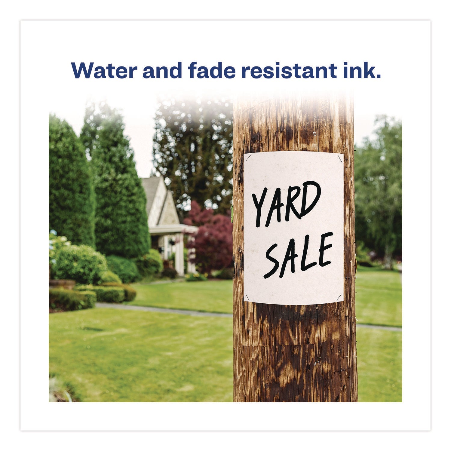 Avery® MARKS A LOT Large Desk-Style Permanent Marker with Metal Pocket Clip, Broad Bullet Tip, Black