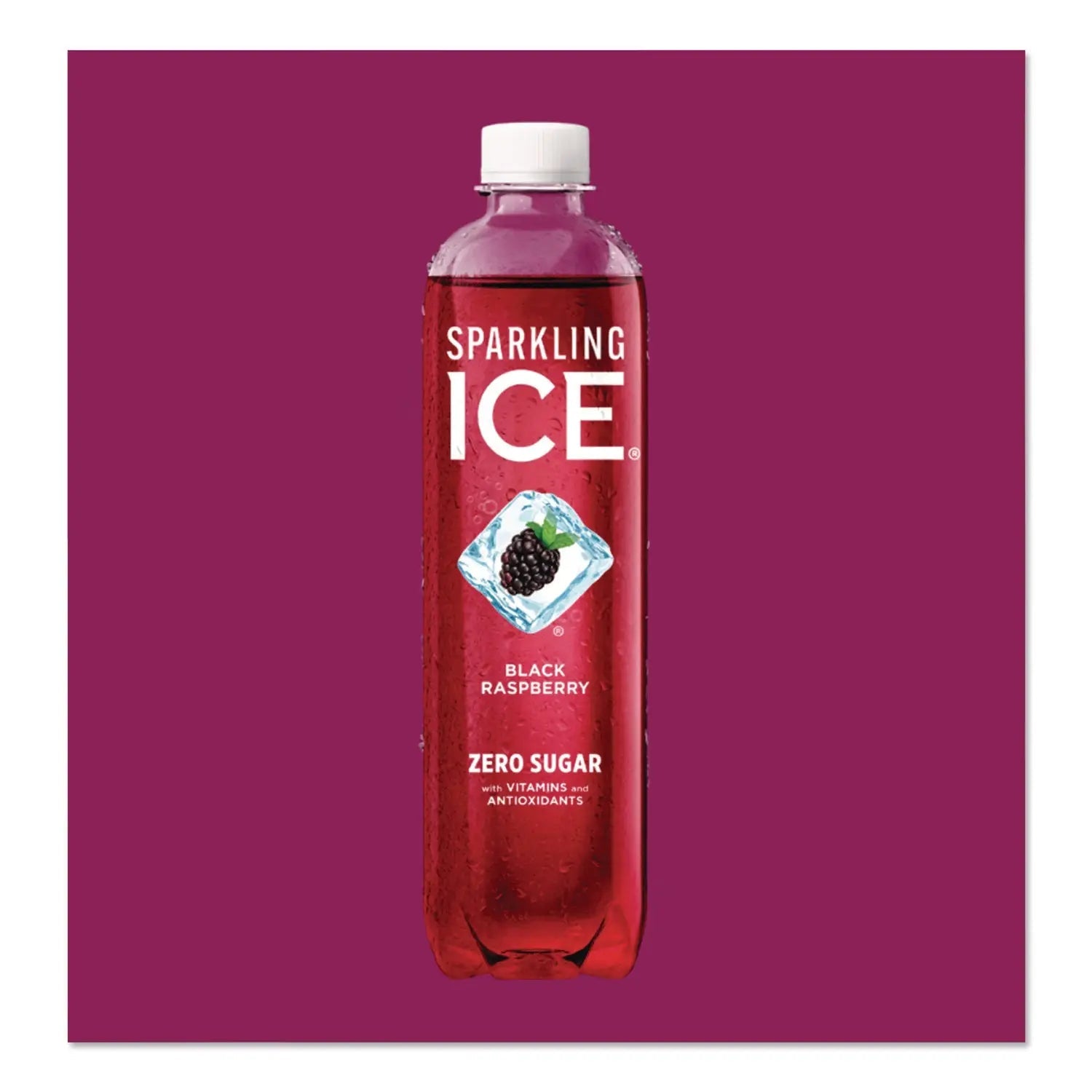 Sparkling ICE® Variety Pack Sparkling Water, Cherry Limeade/Black Raspberry/Orange Mango/Kiwi Strawberry, 17 oz Bottle, 12/Pack