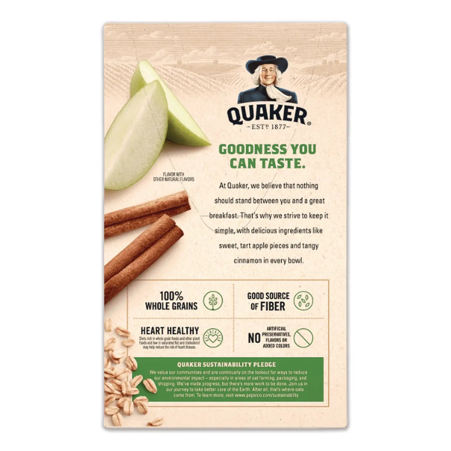 Quaker® Instant Oatmeal, Assorted Flavors, 1.51 oz Packet, 64/Carton