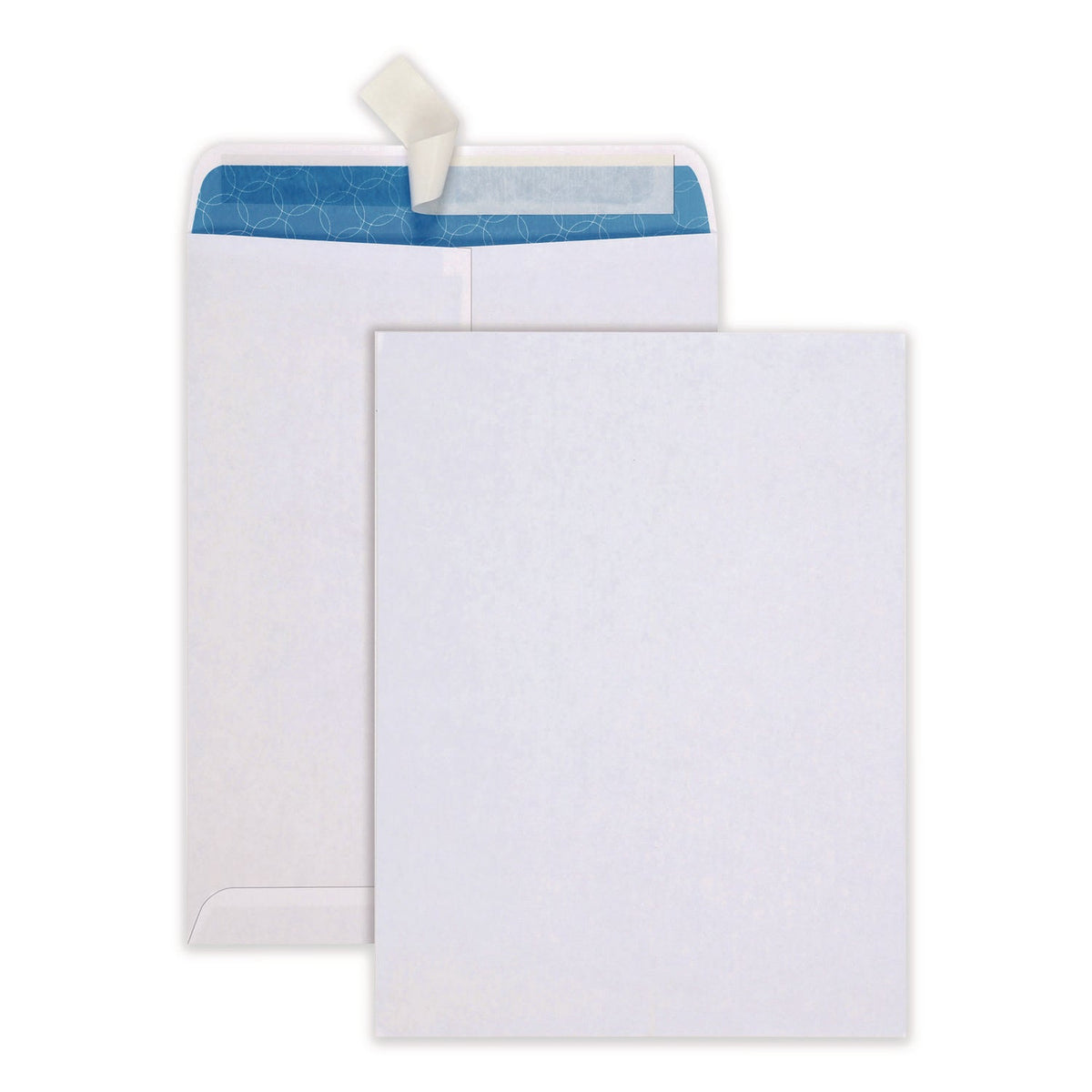 Quality Park™ Redi-Strip Security Tinted Envelope, Antimicrobial, #10 1/2, Cheese Blade Flap, Redi-Strip Closure, 9 x 12, White, 100/Box