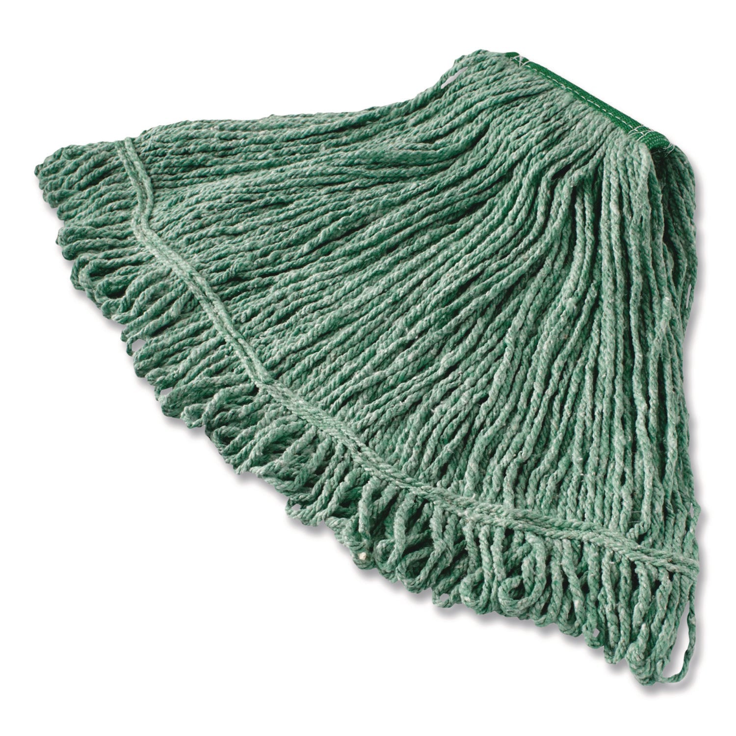Rubbermaid® Commercial Super Stitch Blend Mop, Medium, Cotton/Synthetic, Green