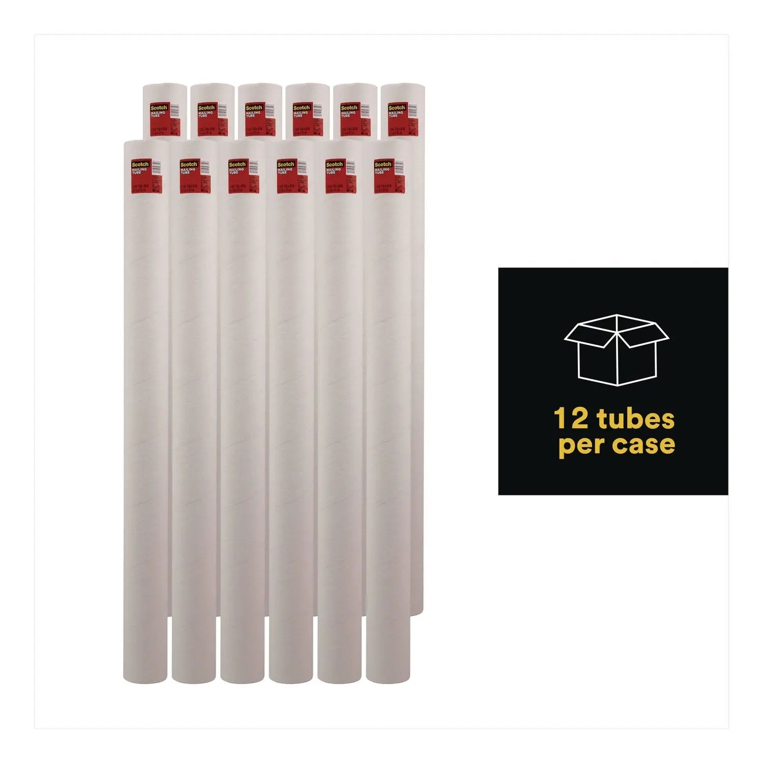 Scotch™ Mailing Tube, 48" Long, 4" Diameter, White