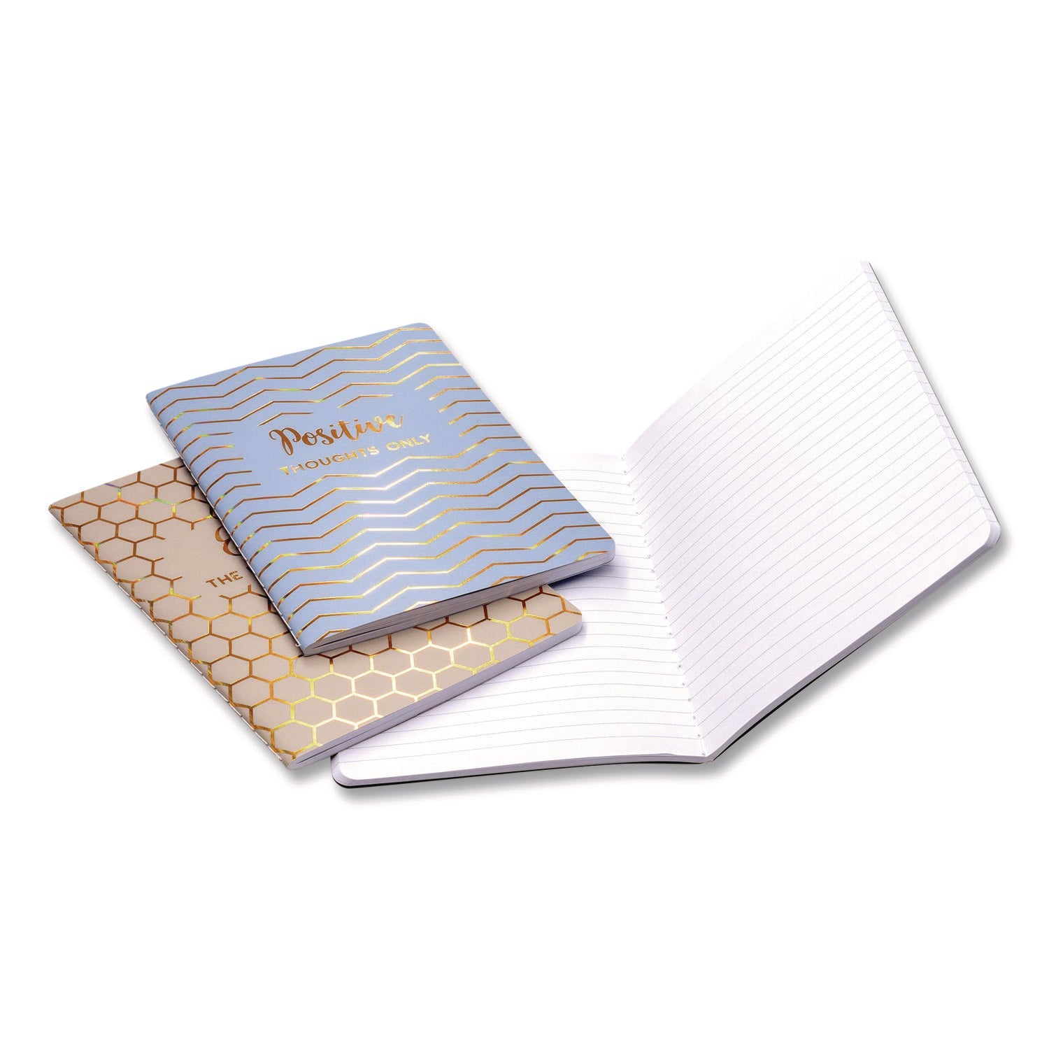 PUKKA PAD® Exercise Books, 1-Subject, Medium/College Rule, Assorted Color Covers, (40) 6.9 x 4.9 Sheets, 3/Pack