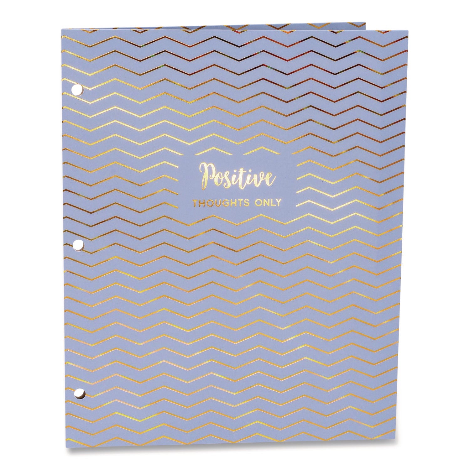 PUKKA PAD® Two-Pocket Portfolio Folder, 1" Capacity, 9.6 x 11.9, Haze, Blue/Green/Taupe, 6/Pack