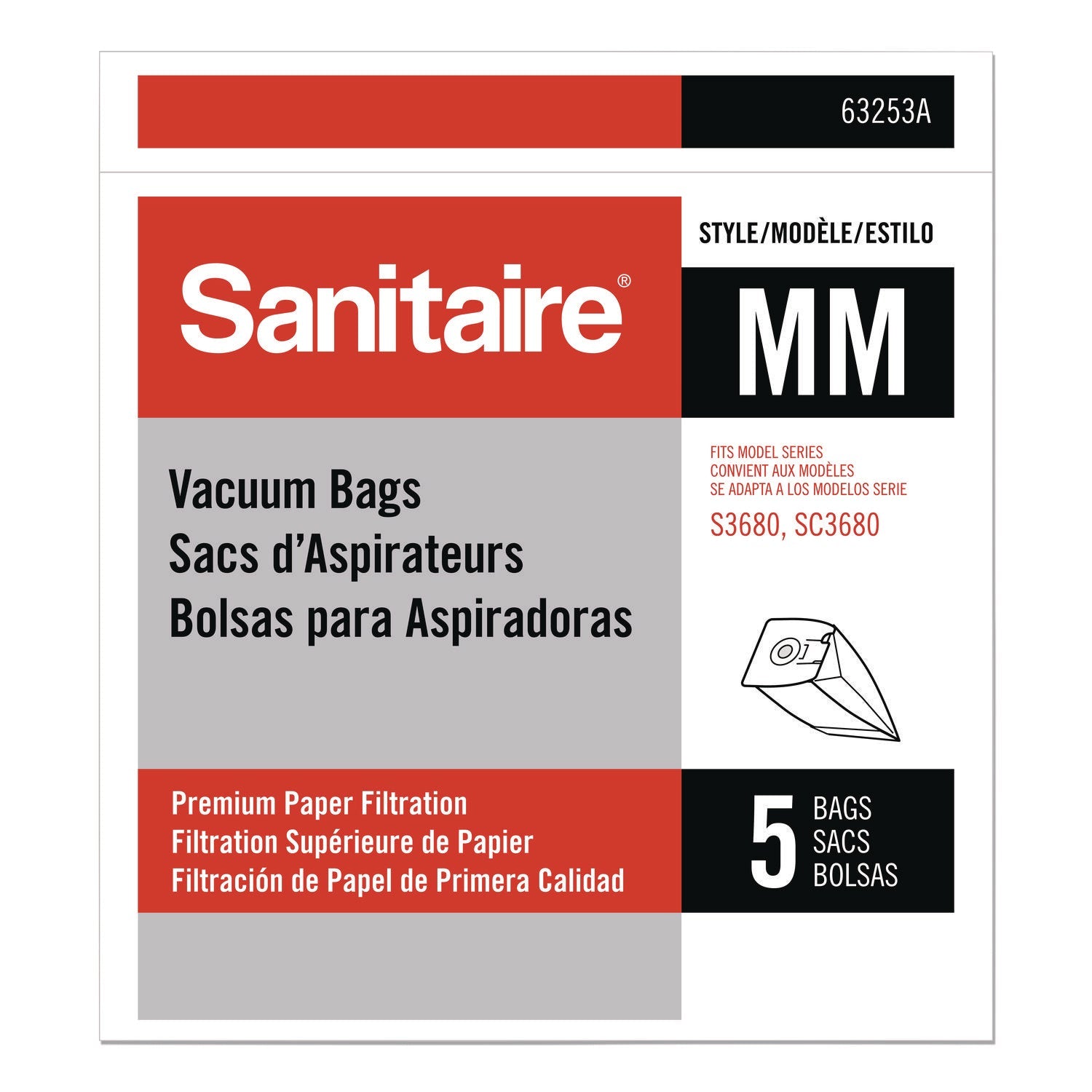 Sanitaire® MM Premium Paper Bag, 10/Carton