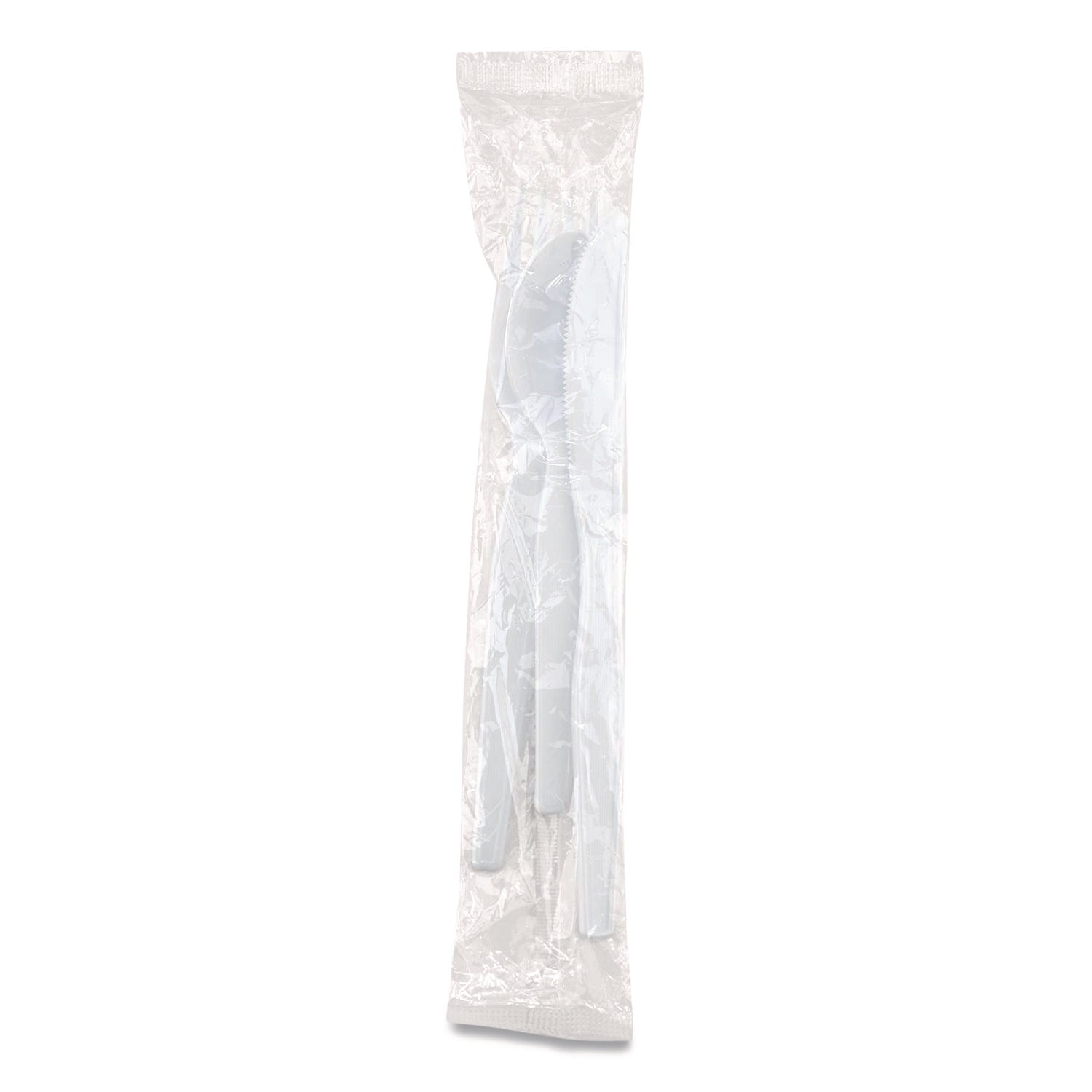 Dixie® Heavyweight Polystyrene Cutlery, Fork/Knife/Teaspoon, Plastic, White, 250/Carton