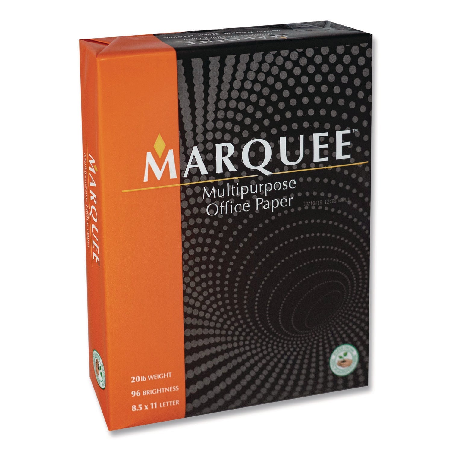 Marquee Multipurpose Office Paper, 96 Bright, 20 lb Bond Weight, 8.5 x 11, White, 500 Sheets/Ream, 10 Reams/Carton, 40 Cartons/Pallet - Bloom Skins
