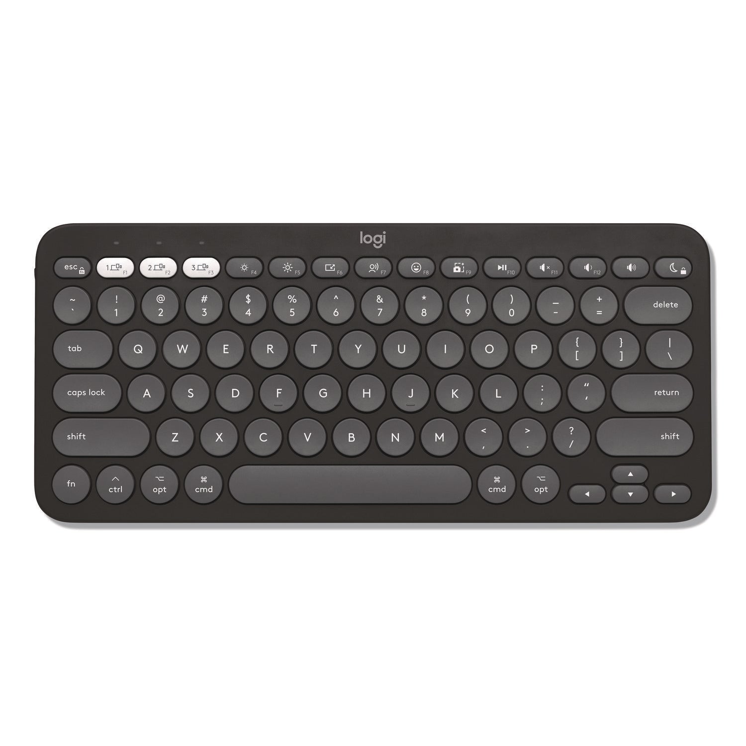 Logitech® Pebble Keys 2 K380s, Graphite