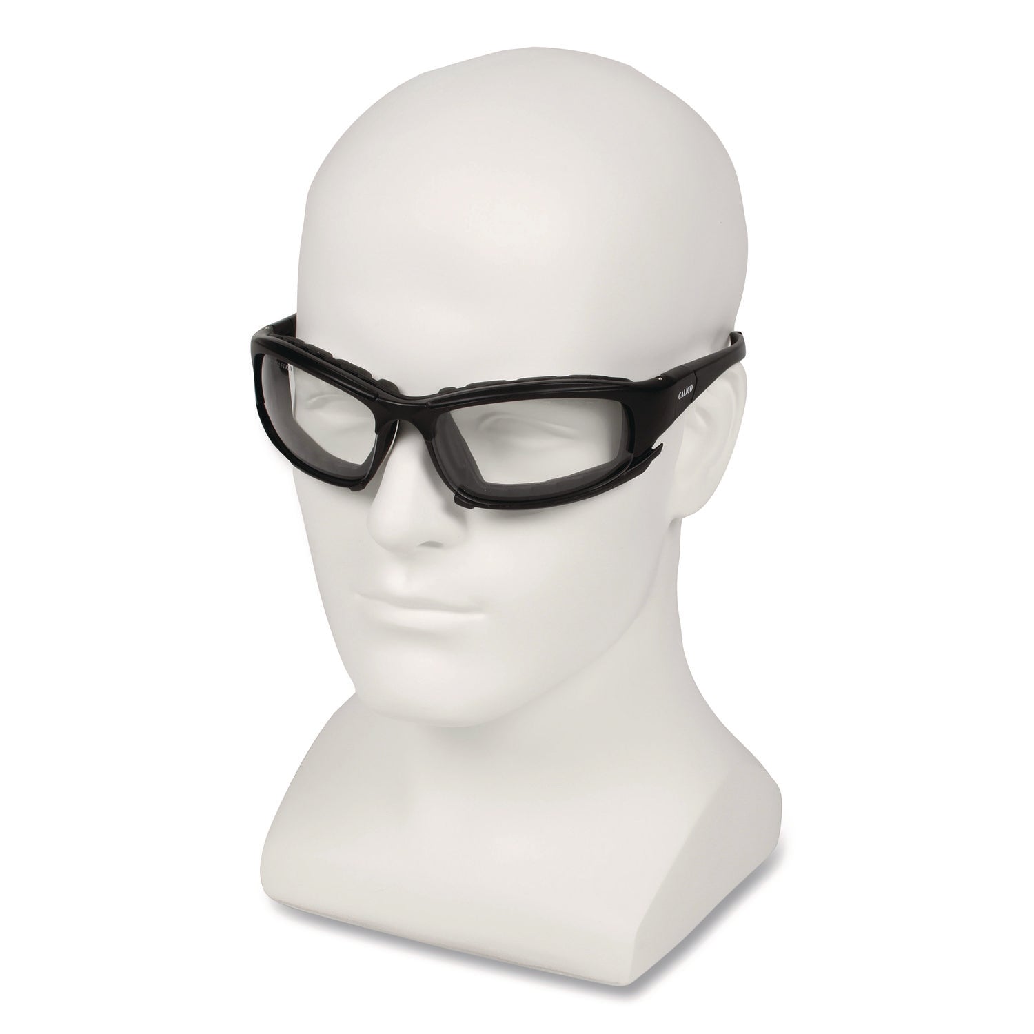 KleenGuard™ V50 Calico Safety Eyewear with Head Strap, KleenVision Anti-Fog Coating, Black Nylon Frame, Clear Polycarbonate Lens