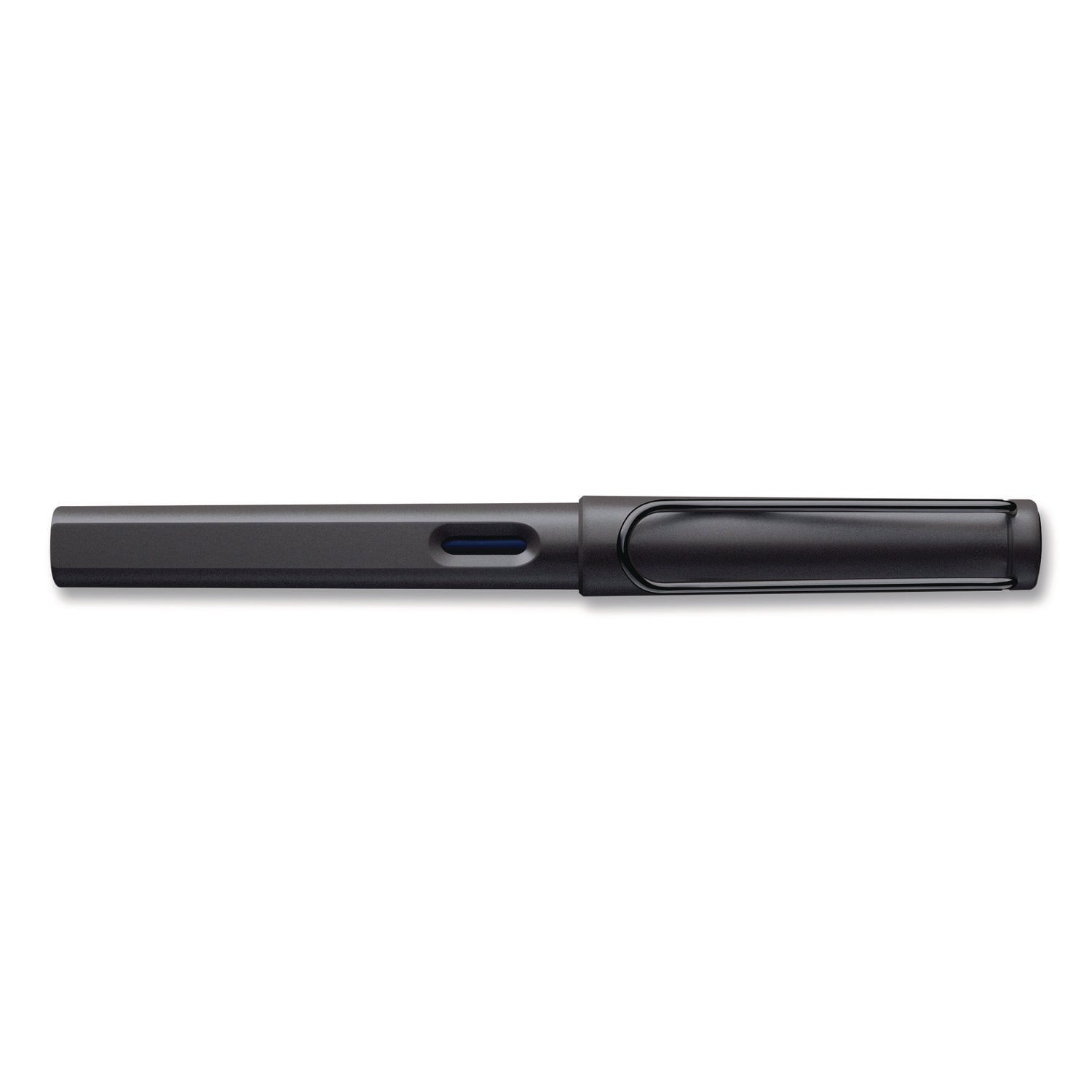 LAMY safari Fountain Pen, Medium Nib, Blue Ink, Charcoal Barrel