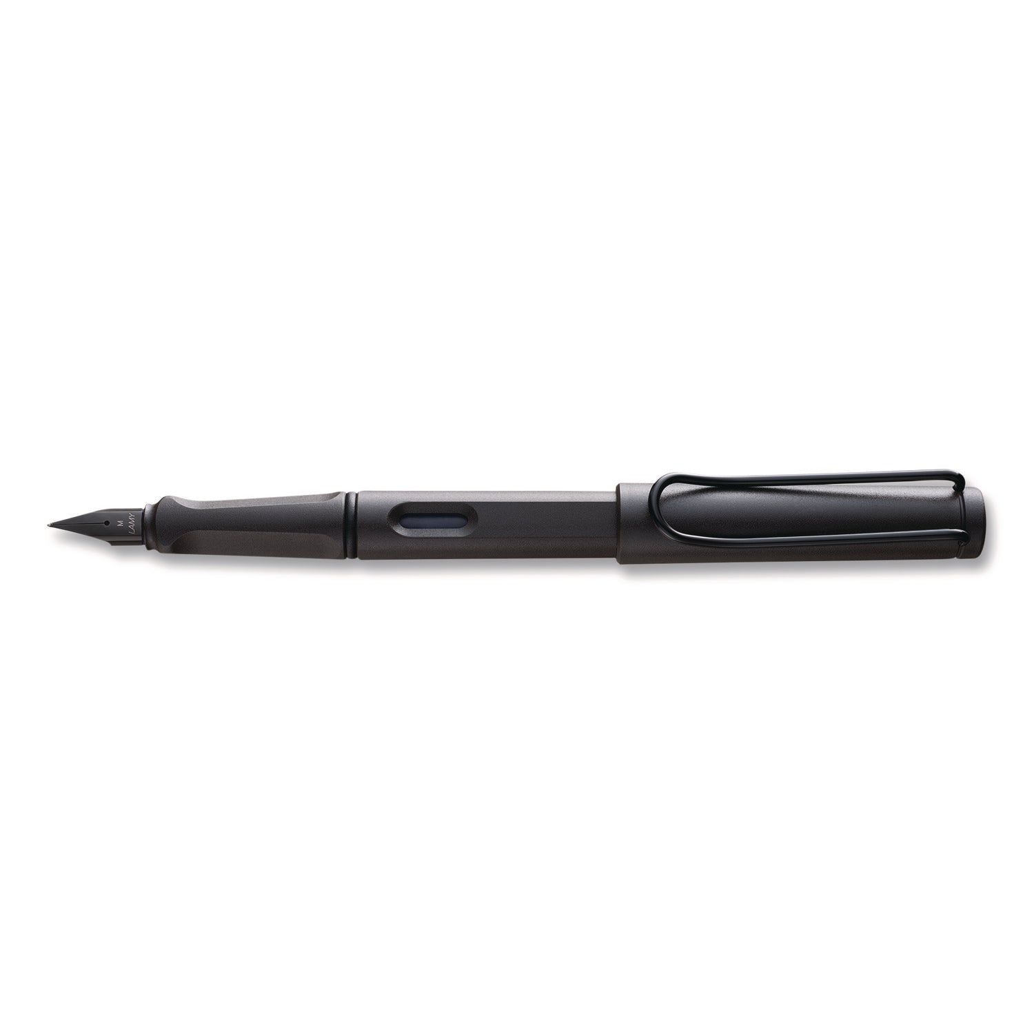 LAMY safari Fountain Pen, Medium Nib, Blue Ink, Charcoal Barrel