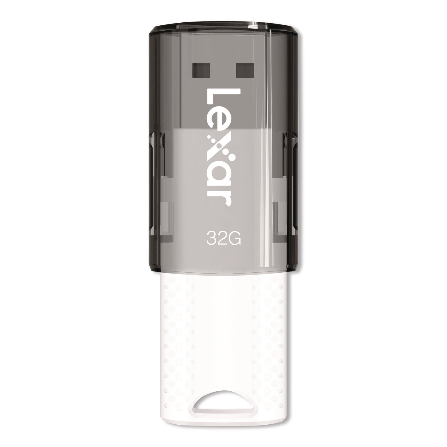 Lexar™ JumpDrive S60 USB 2.0 Flash Drive, 32 GB, Gray/White, 3/Pack