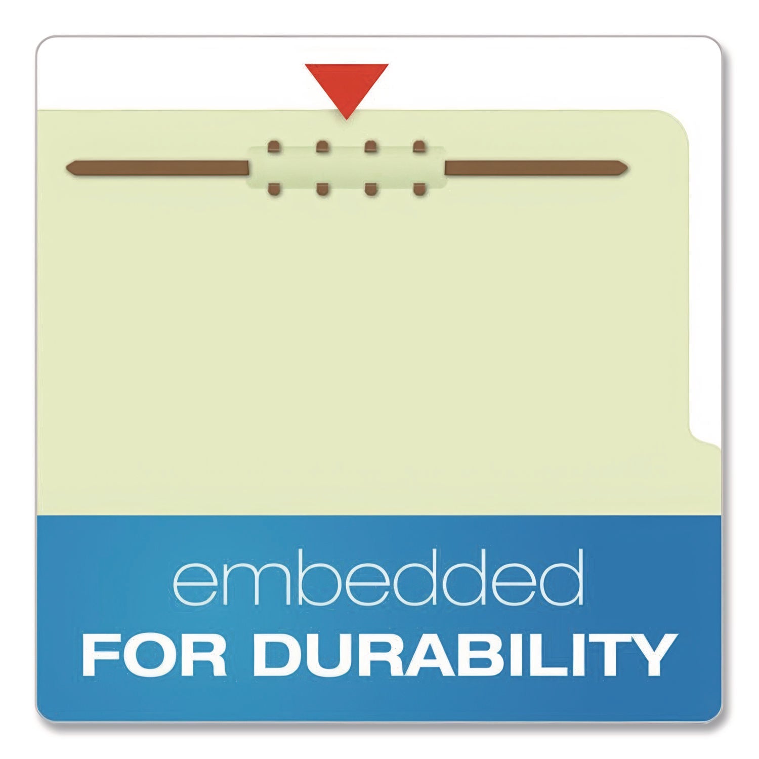 Pendaflex® Reinforced Pressboard Classification Folders, 1.75" Expansion, 1 Divider, 4 Fasteners, Letter Size, Green Exterior, 10/Box