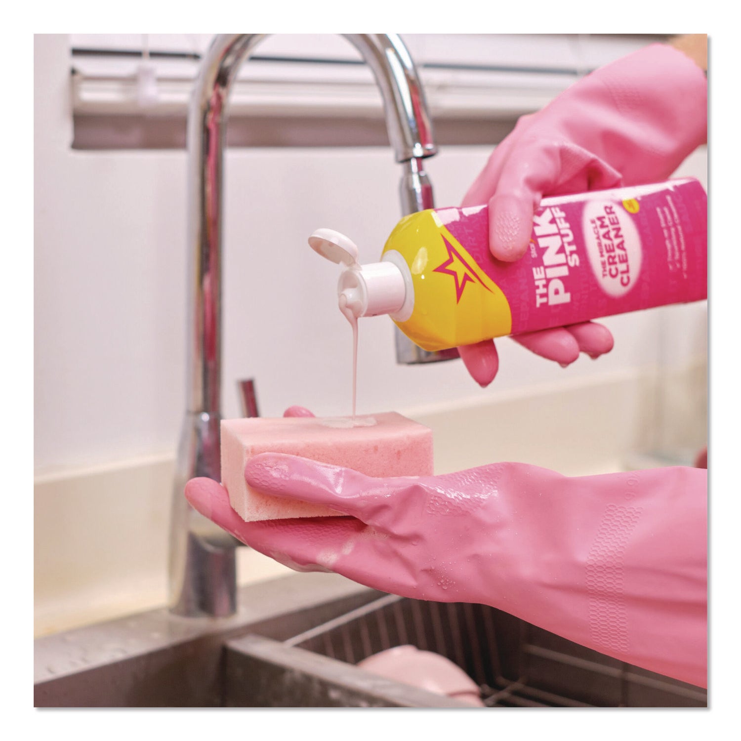 The Pink Stuff The Miracle Cream Cleaner, Fruity Scent, 16.9 oz Bottle