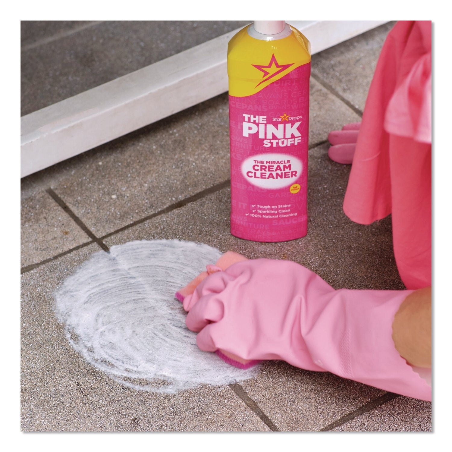 The Pink Stuff The Miracle Cream Cleaner, Fruity Scent, 16.9 oz Bottle