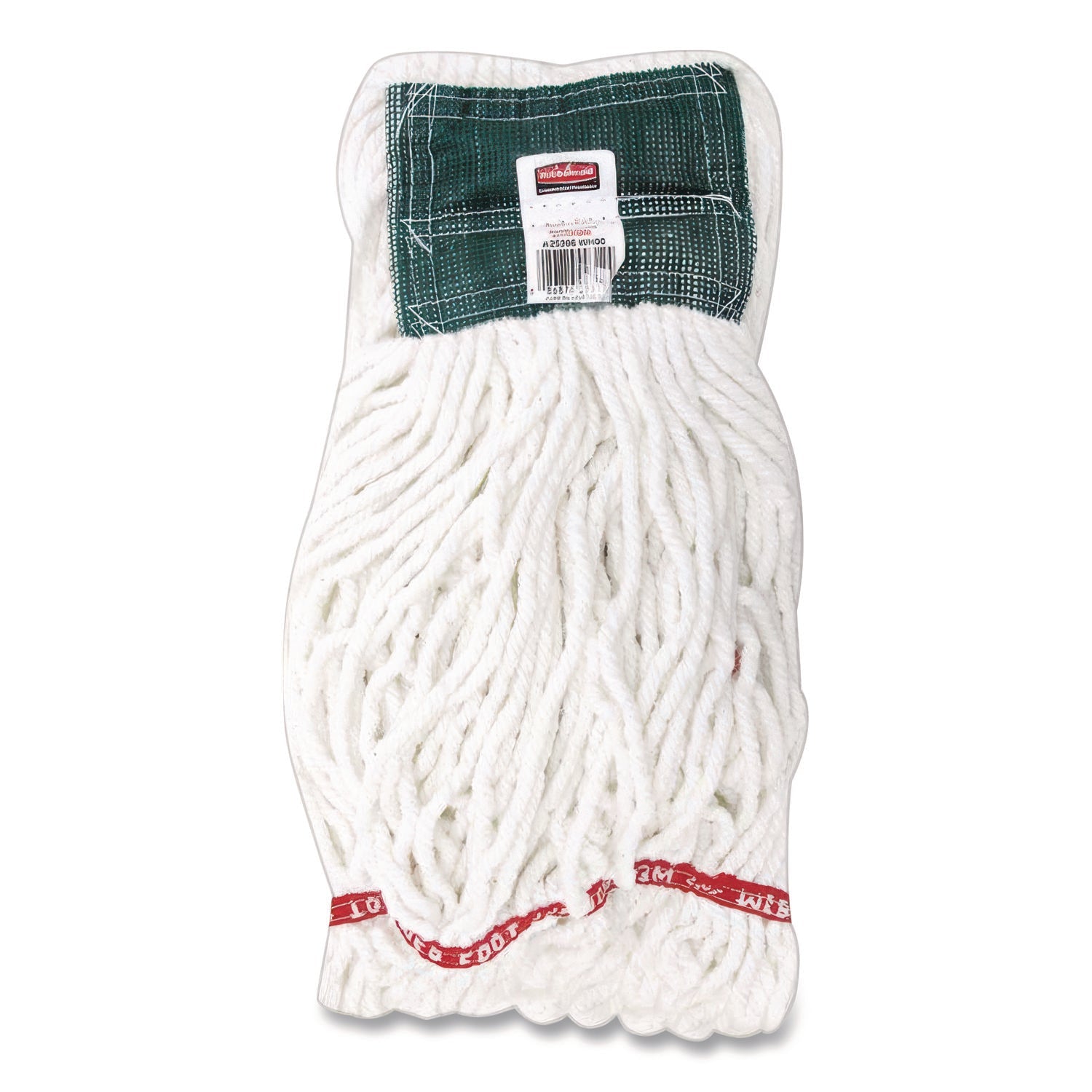Rubbermaid® Commercial Web Foot Shrinkless Wet Mop Head, 20 oz, 5" Headband, White