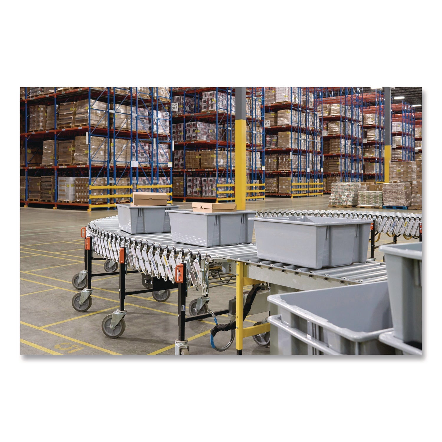 Rubbermaid® Commercial Palletote Box, 1.6 cu ft, 15.5" x 19.5" x 13", Gray