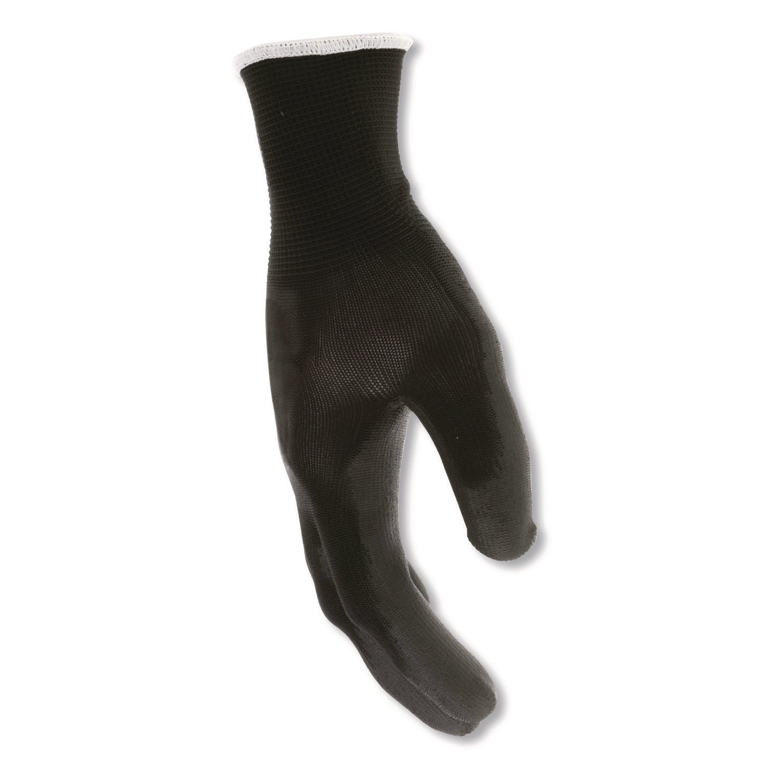MCR™ Safety Work Gloves, Black, Large, Dozen