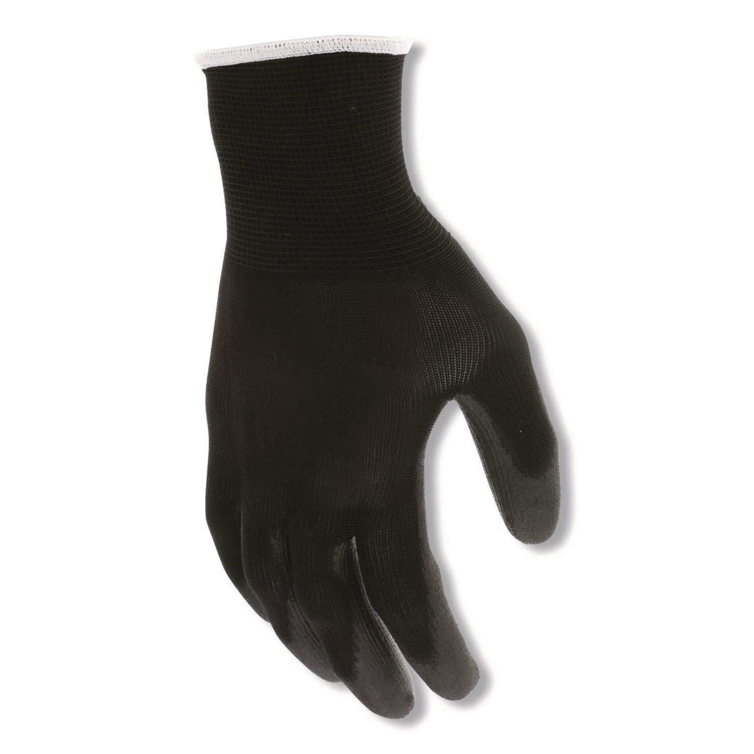 MCR™ Safety Work Gloves, Black, Medium, Dozen
