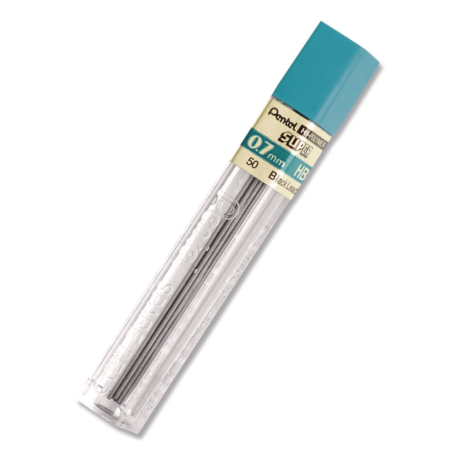Pentel® Super Hi-Polymer Lead Refill, 0.7 mm, HB, Black, 36/Pack