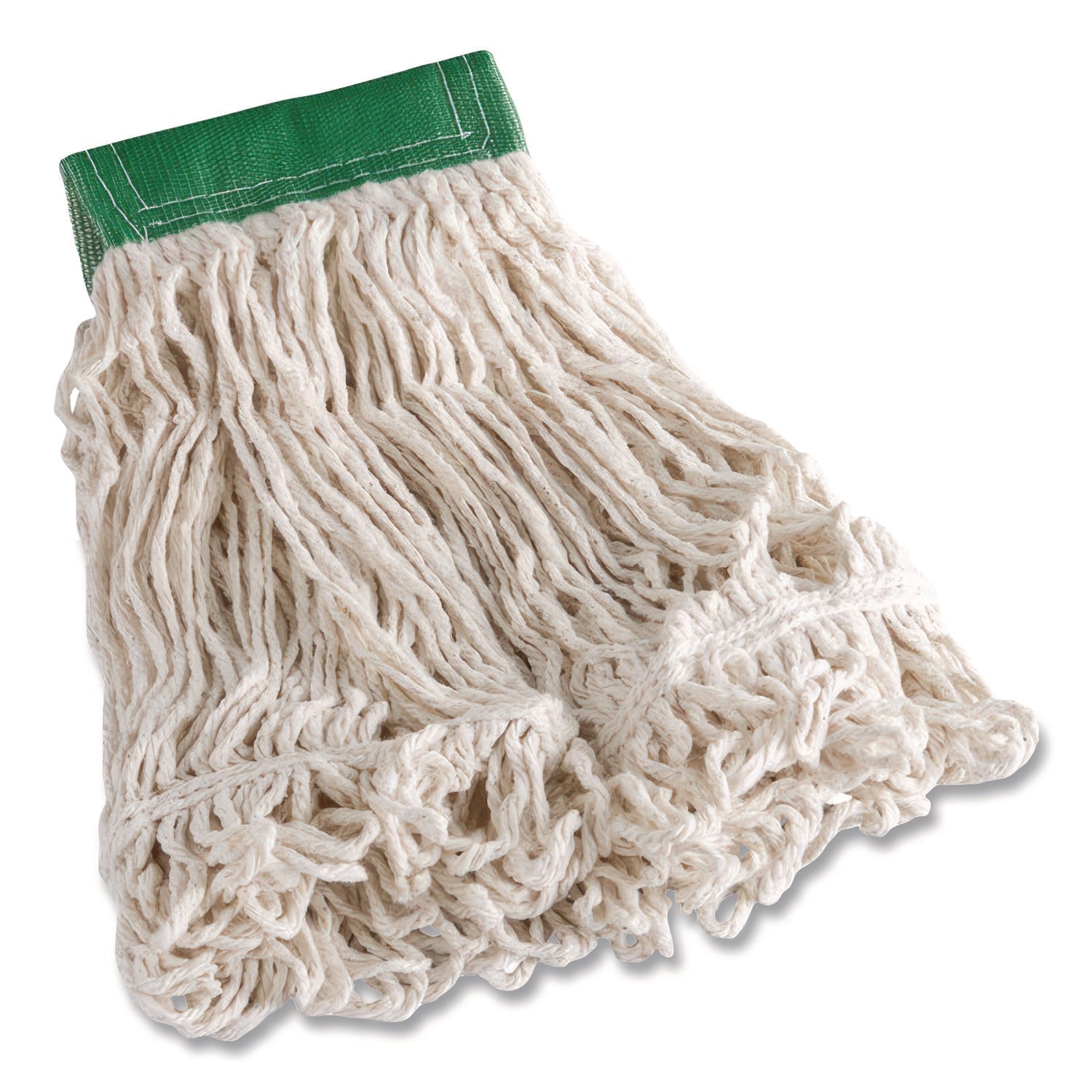Rubbermaid® Commercial Super Stitch Blend Mop Head, Cotton/Synthetic, Medium, White