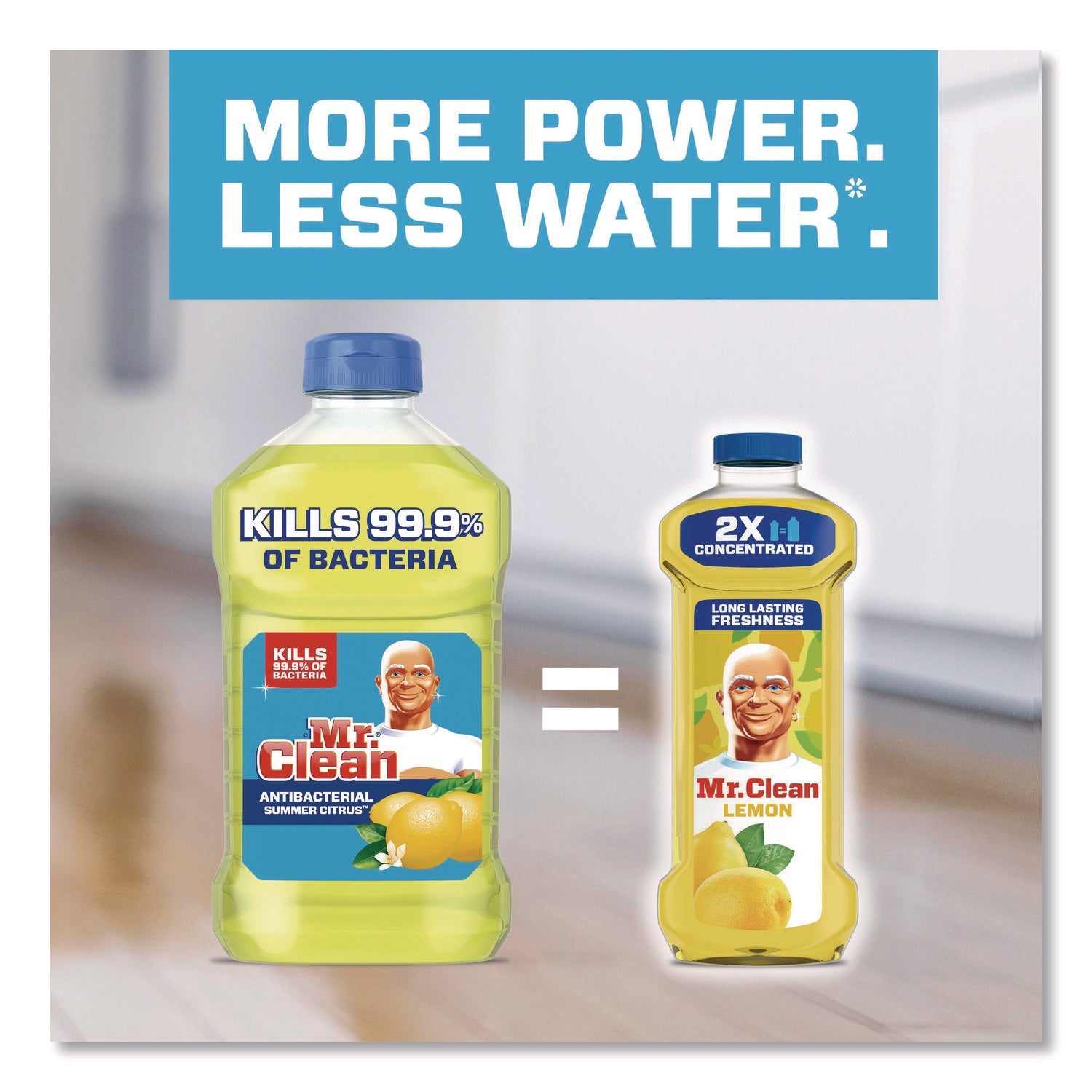 Mr. Clean® Multi-Surface Antibacterial Cleaner, Lemon Scent, 23 oz Bottle, 6/Carton