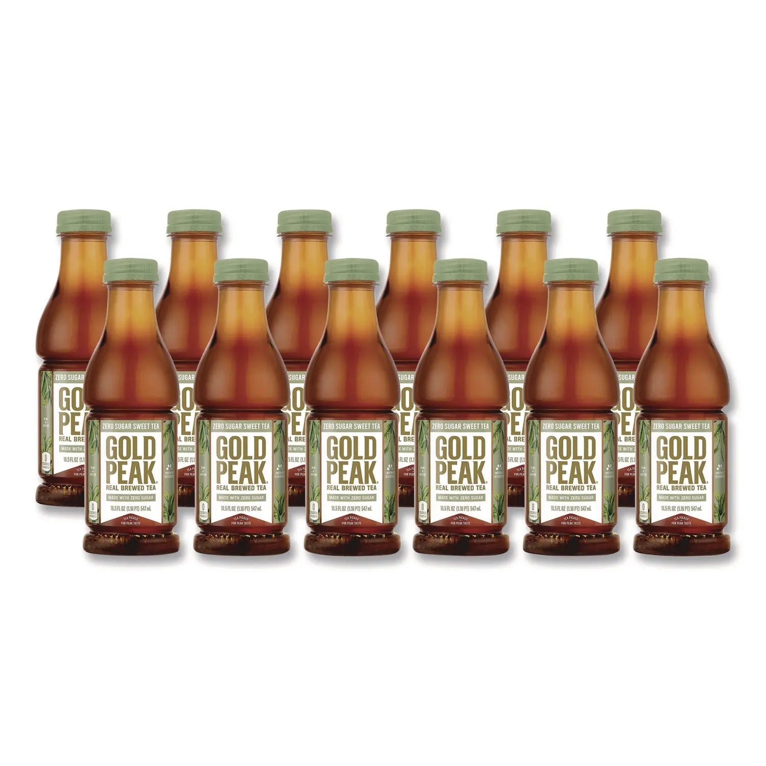 Gold Peak Zero Sugar Sweet Tea, 18.5 oz Bottle,12/Carton