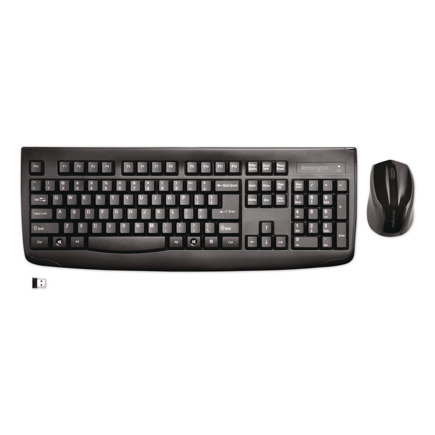 Kensington® Pro Fit Wireless Desktop Set, 2.4 GHz, 6 ft, Black - Bloom Skins