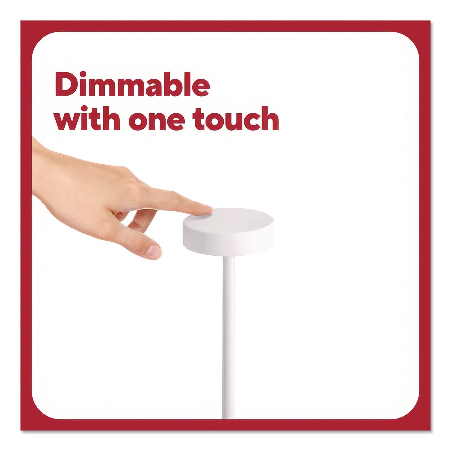 TRU RED™ LED Desk Lamp, Candlestick Neck, 13.5" High, White