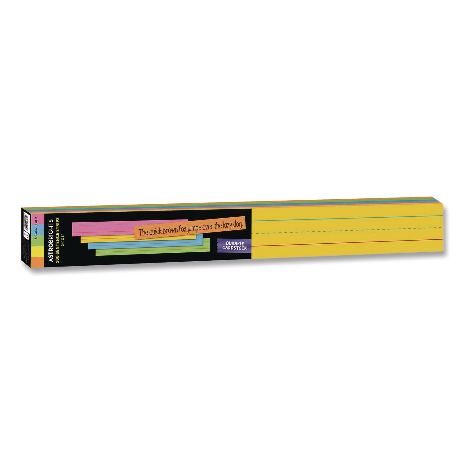 Astrobrights® Sentence Strips, Medium, Assorted Colors, 100/Pack